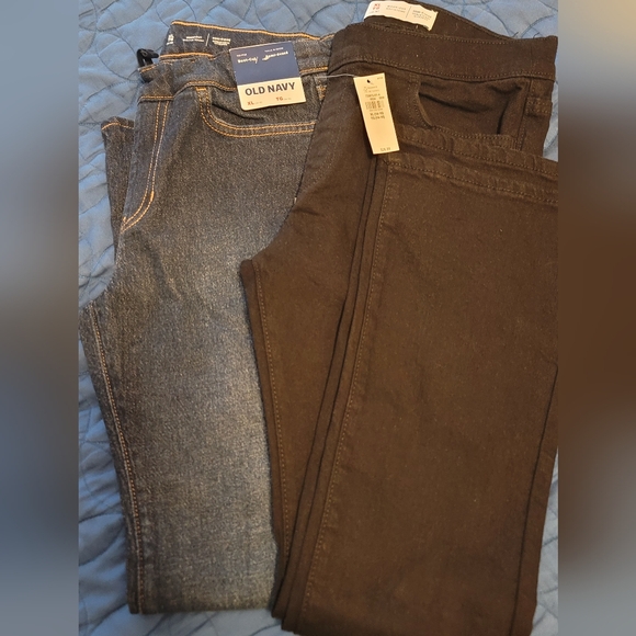 Girls set of jeans Blue and Black size 14/16 - Picture 1 of 3
